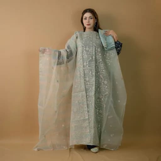 Pest Unstitch Embroidered Kota Salwar Kameez C-9184