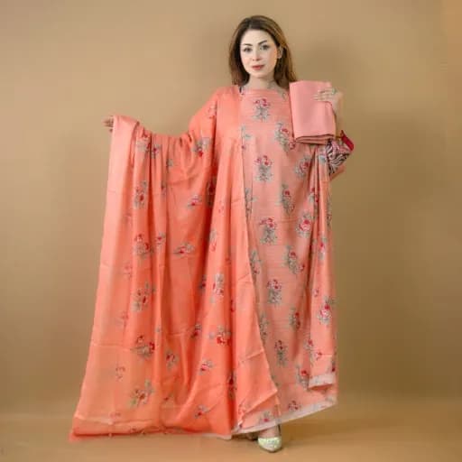 Melon Unstitch Printed Cotton Salwar Kameez C-11788 